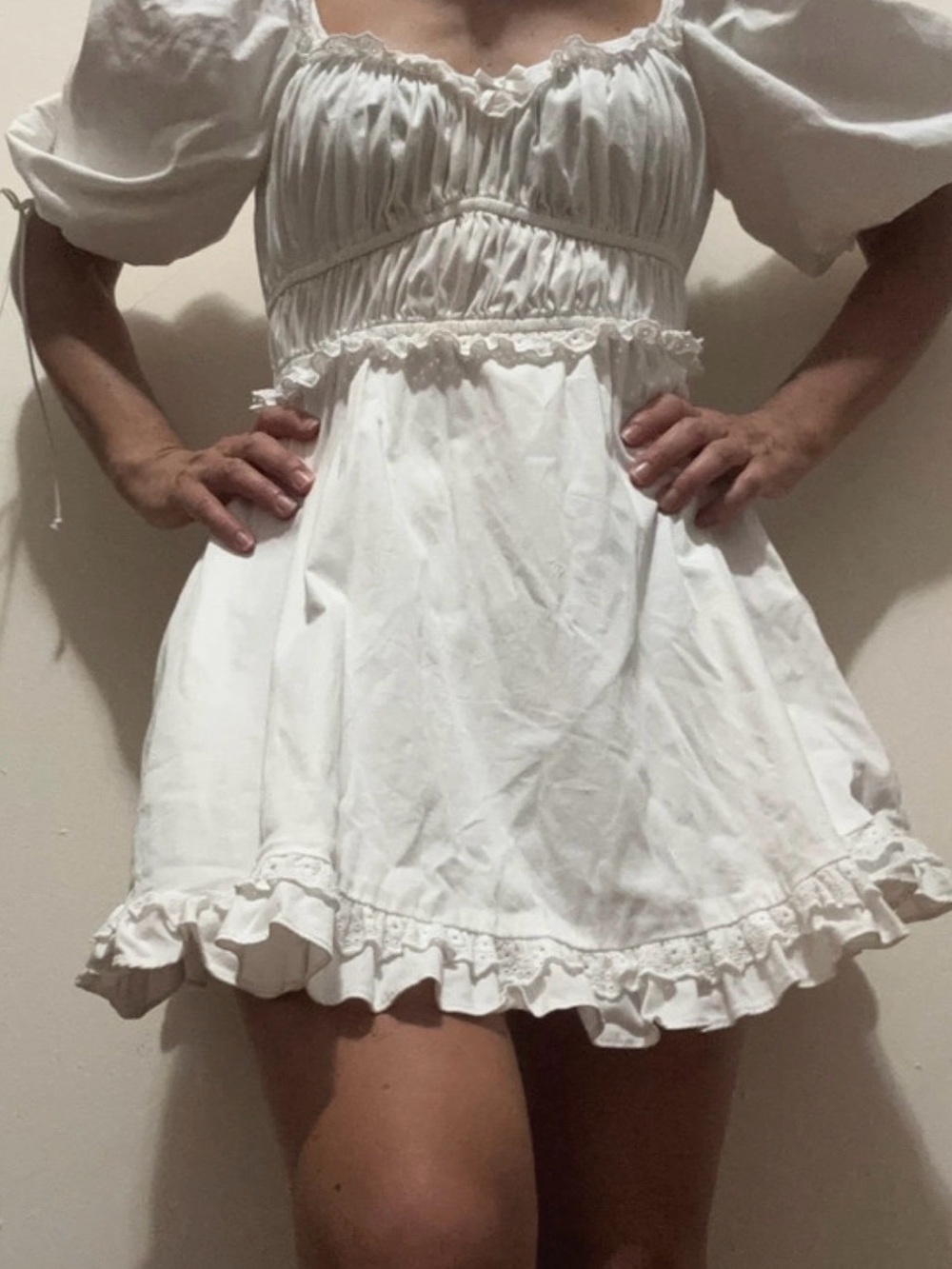 For Love &Lemons Puff-Sleeve Mini Dress - Picture 2 of 8